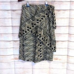 Maeve Faux Wrap Skirt